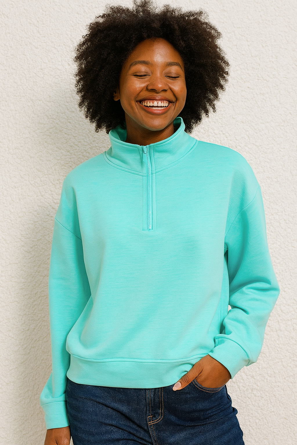 Scuba Half Zip Pullover Sweatshirt