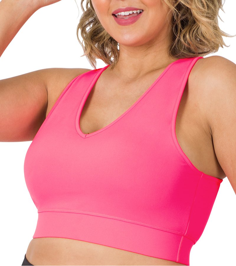 [PLUS] Athletic Racerback Sports Bra
