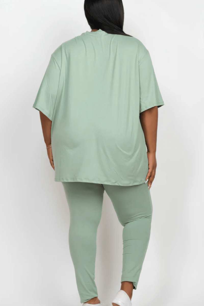 Oversized T-shirt & Leggings Set