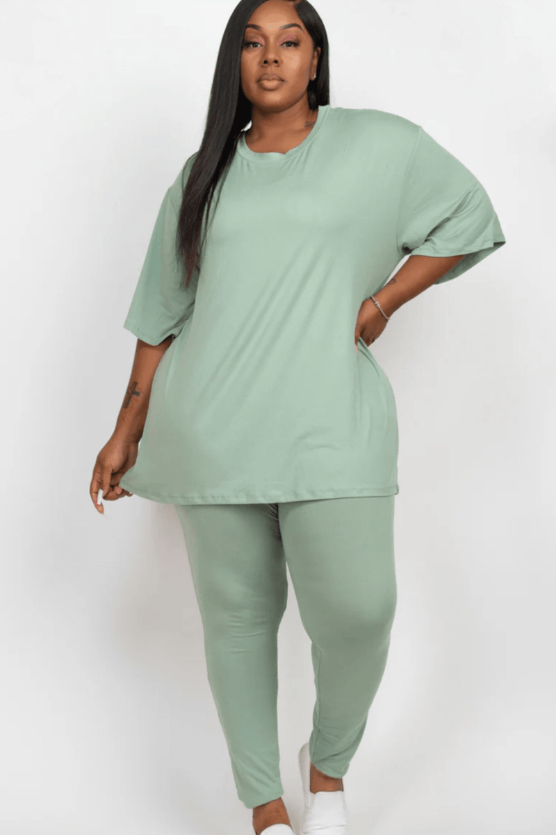 Oversized T-shirt & Leggings Set