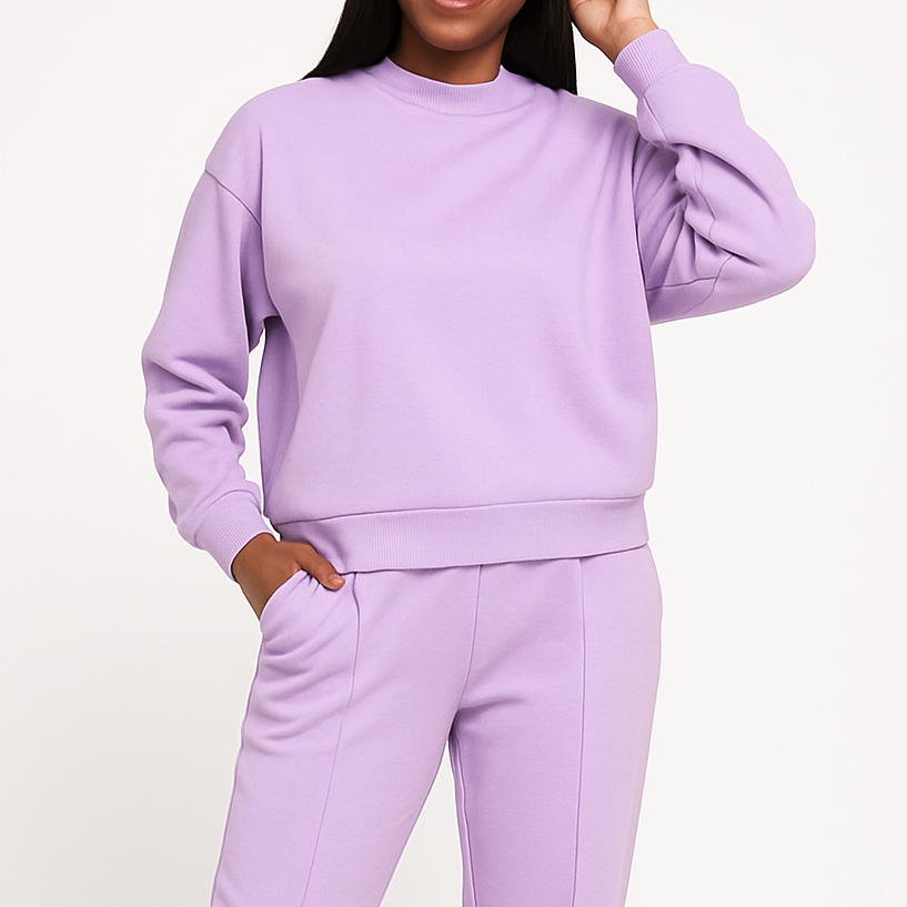 Scuba Mock Neck Sweatshirt and Joggers Set